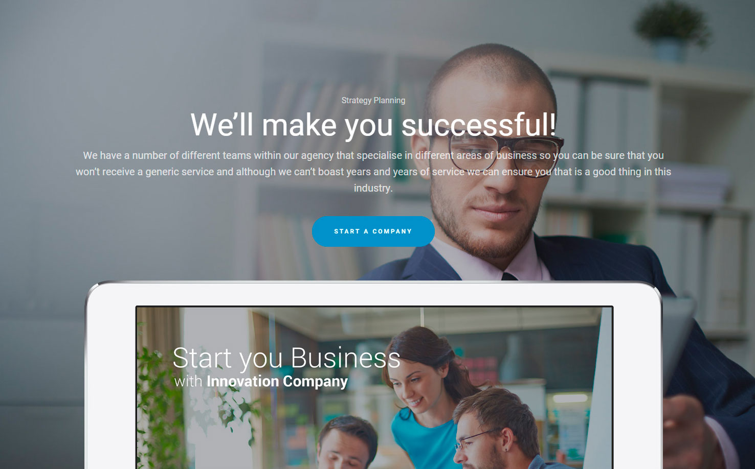 Innovation Rival Business Corporate WordPress theme