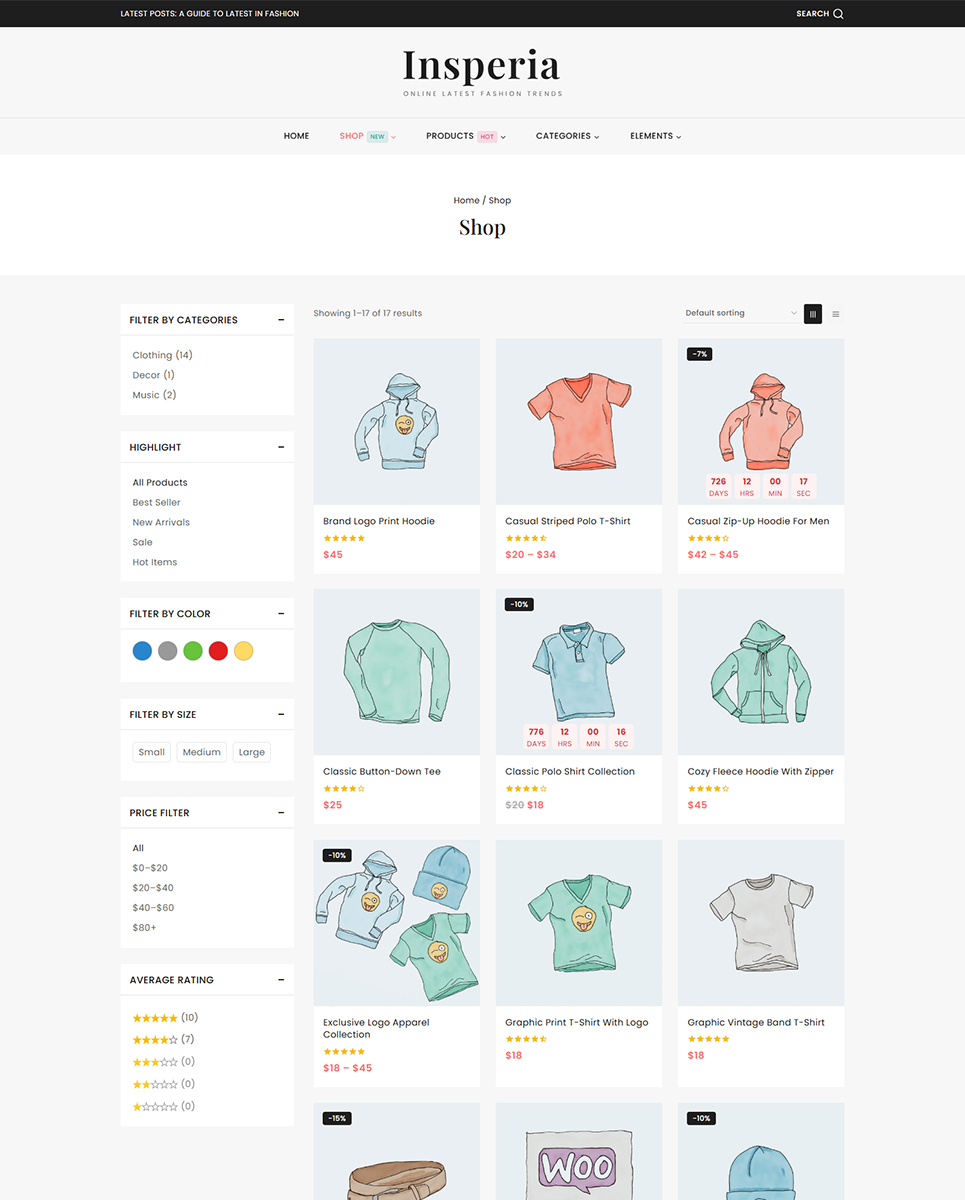 Insperia - Lifestyle & Fashion Blog Elementor WordPress Responsive Theme