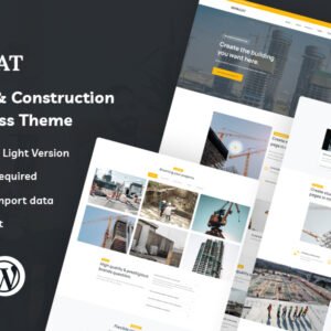 Invacat - Construction WordPress Theme