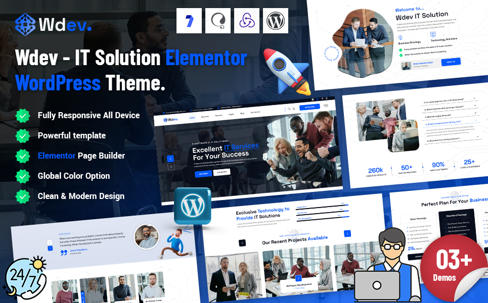 Itdev - It Solution Elementor WordPress Theme