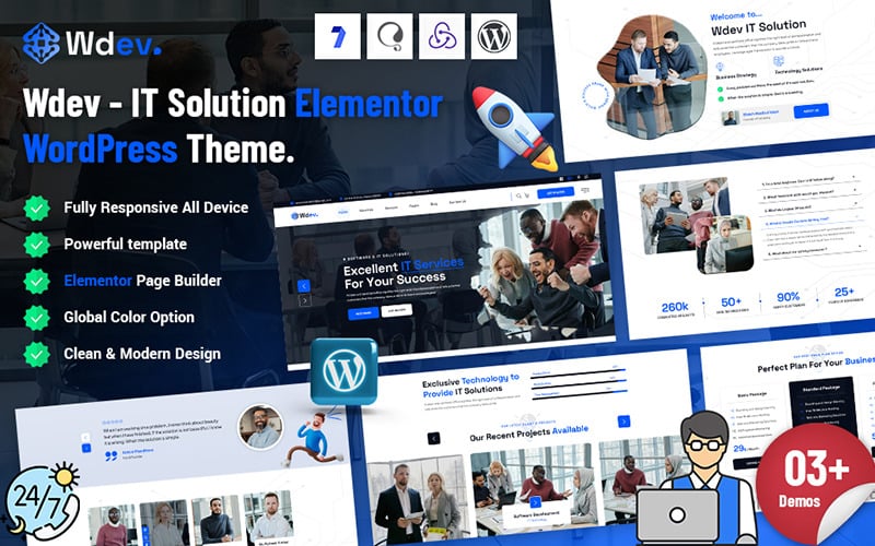 Itdev - It Solution Elementor WordPress Theme