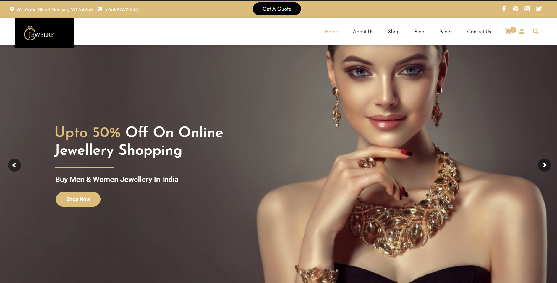 Jewelry Store WooCommerce WordPress Theme