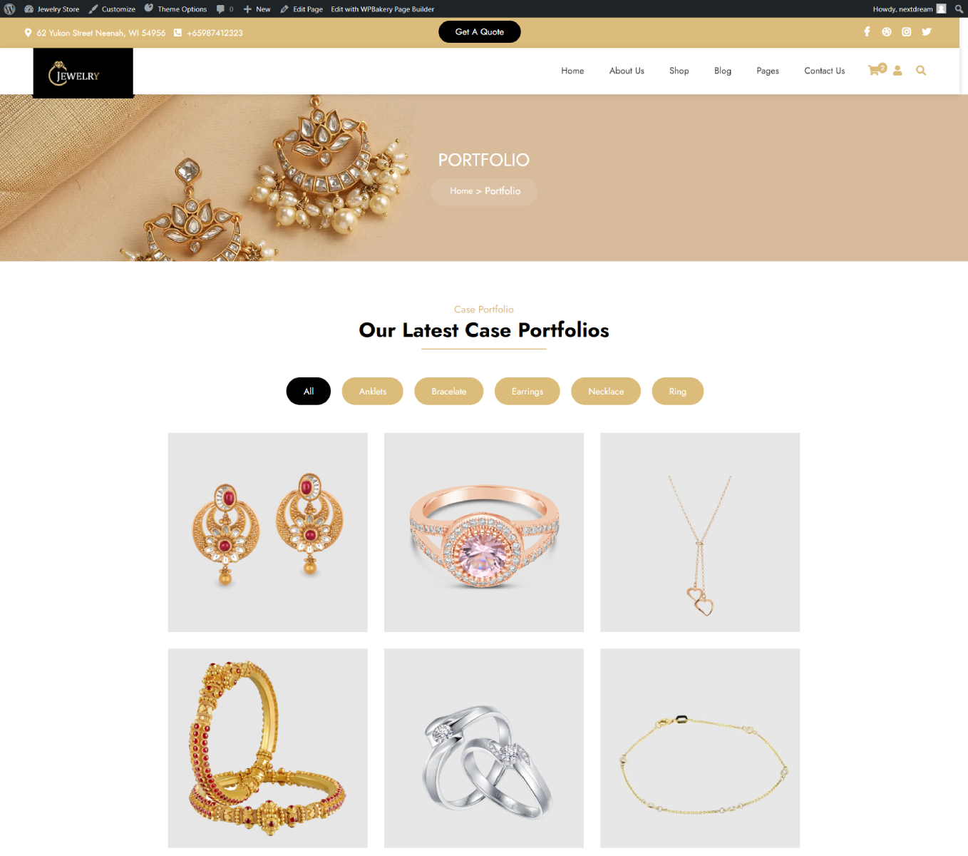 Jewelry Store WooCommerce WordPress Theme