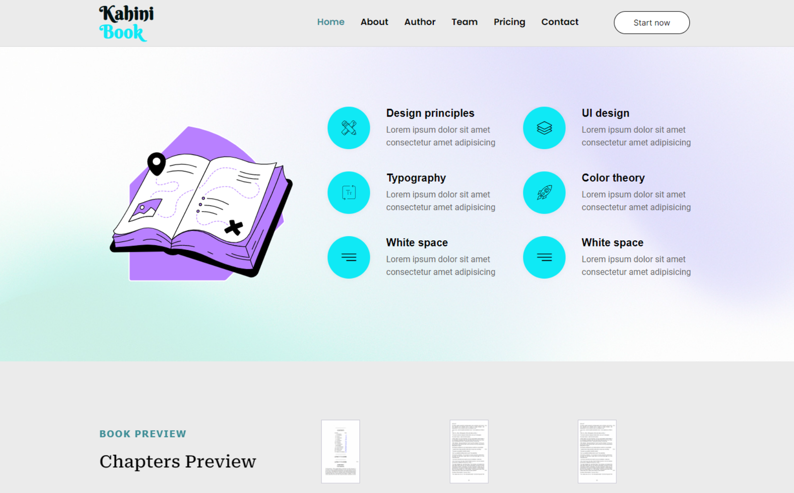 Kahini eBook Online Book Publisher Portfolio WordPress Theme