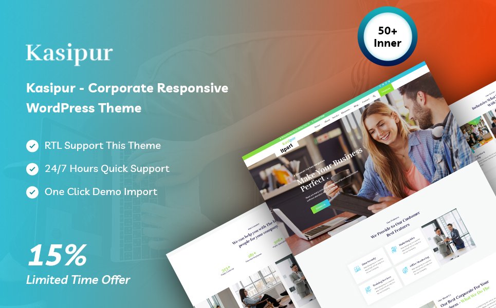 Kasipur - Corporate Responsive WordPress Theme
