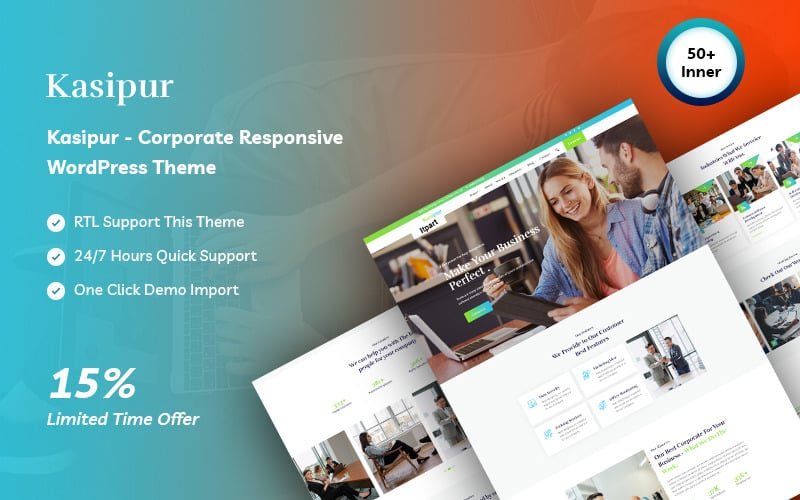 Kasipur - Corporate Responsive WordPress Theme