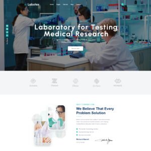 Labotex - Laboratory and Science Research Wordpress Theme