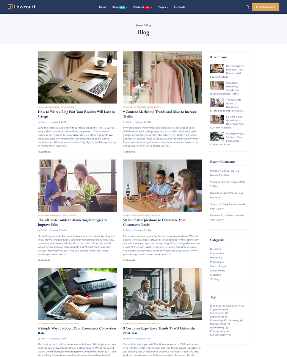 Lawcourt - Law and Justice Elementor WordPress Responsive Theme