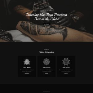 Leoink - Creative Tattoo Studio Elementor Wordpress Responsive Theme