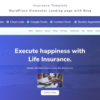 Life - Insurance Сompany Landing page with Blog Elementor