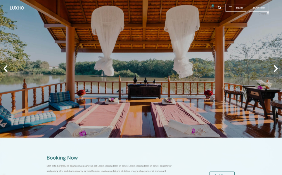 Luxho - Luxury Resort & Hotel Wordpress Theme