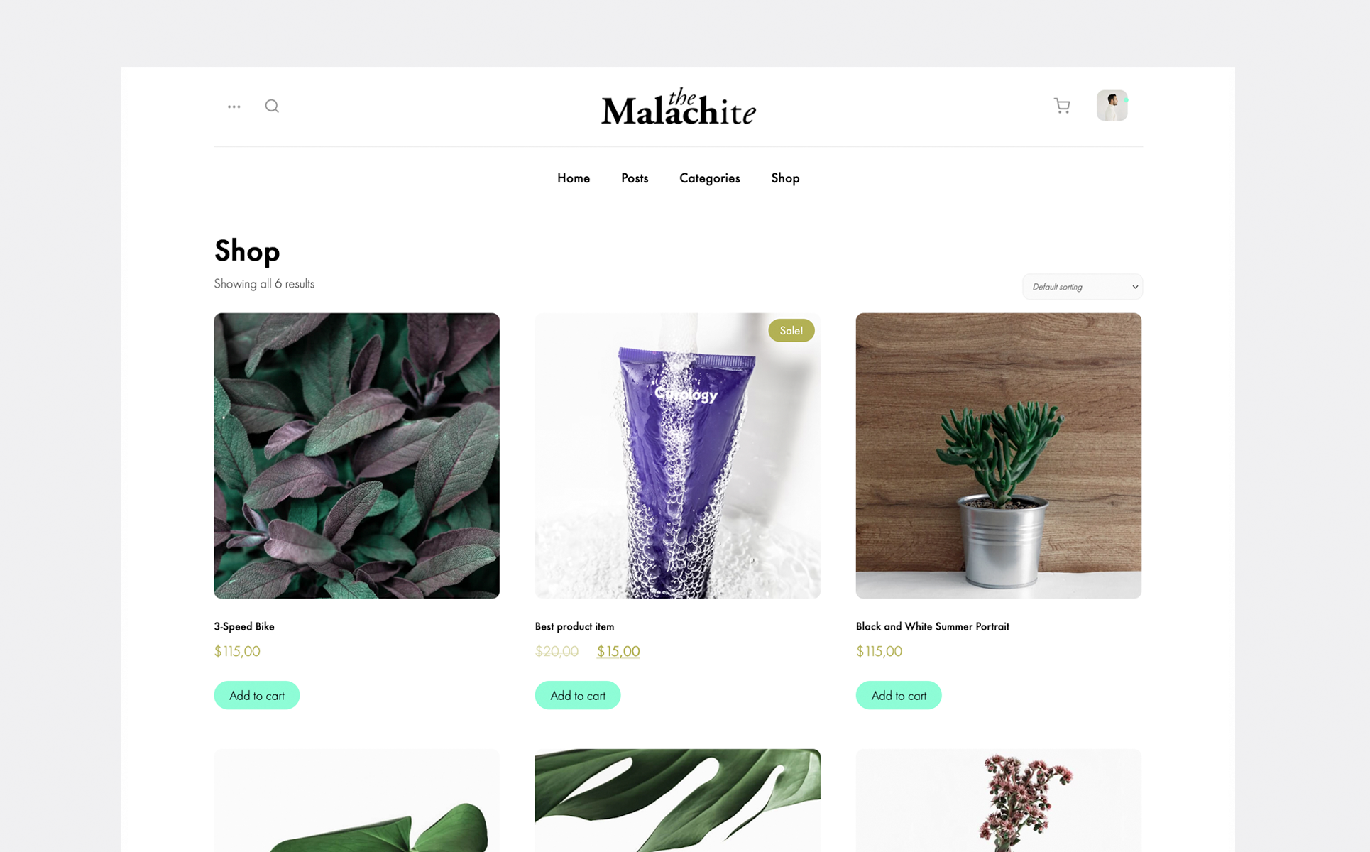 Malachite Blog WordPress Theme