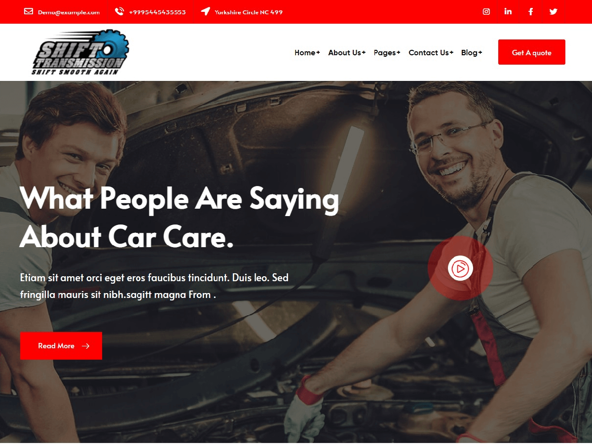 Marko car wash and mechanic service WordPress Theme