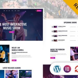 Mauzic - Music Artist Elementor WordPress Responsive Theme