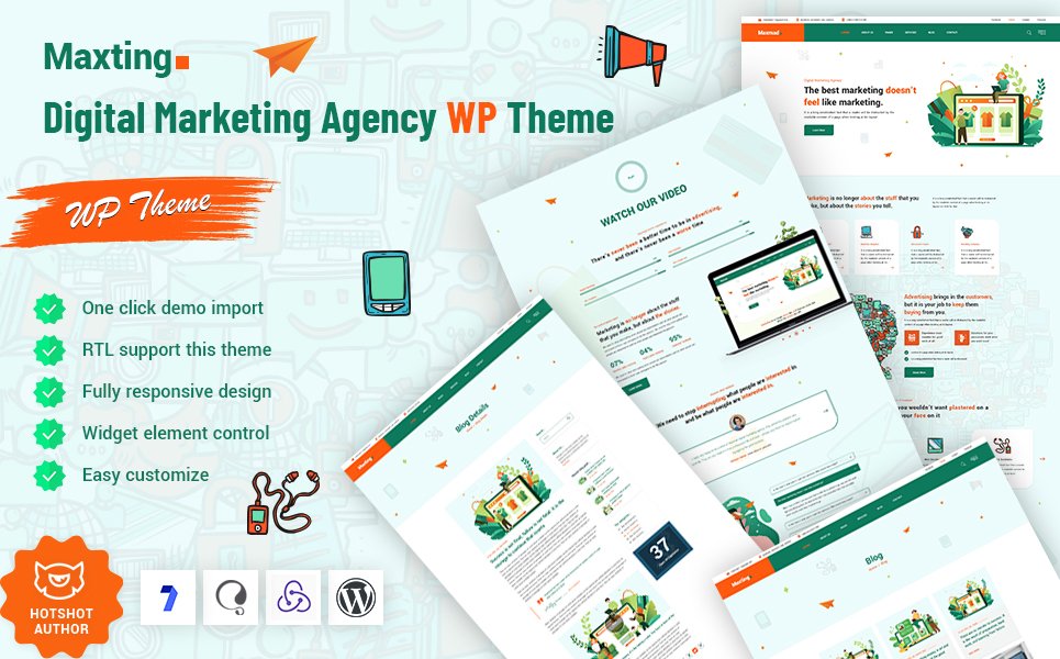 Maxting - Digital Marketing Agency WordPress Theme