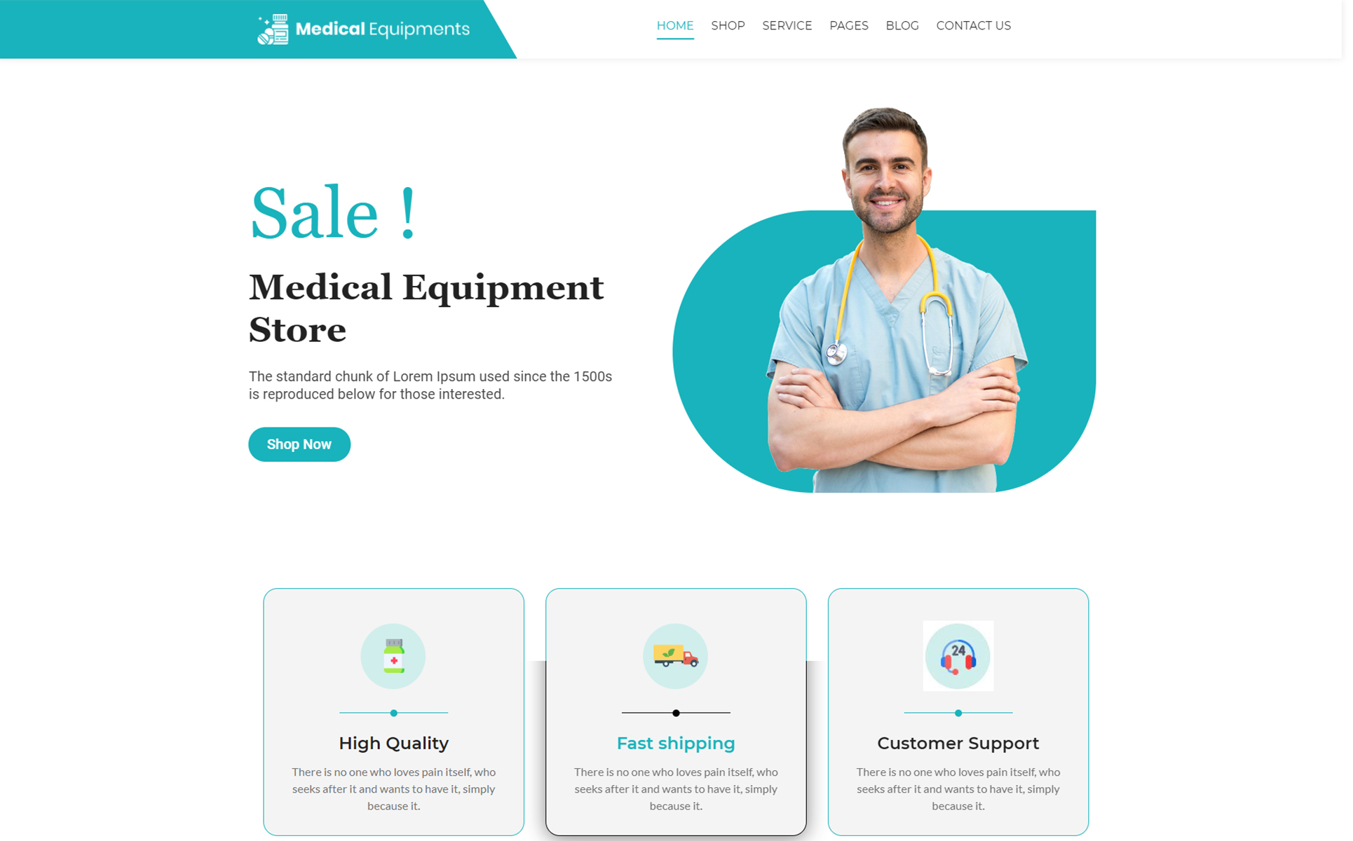 Medical Protective Equipment eCommerce WordPress Theme With AI Content Generator