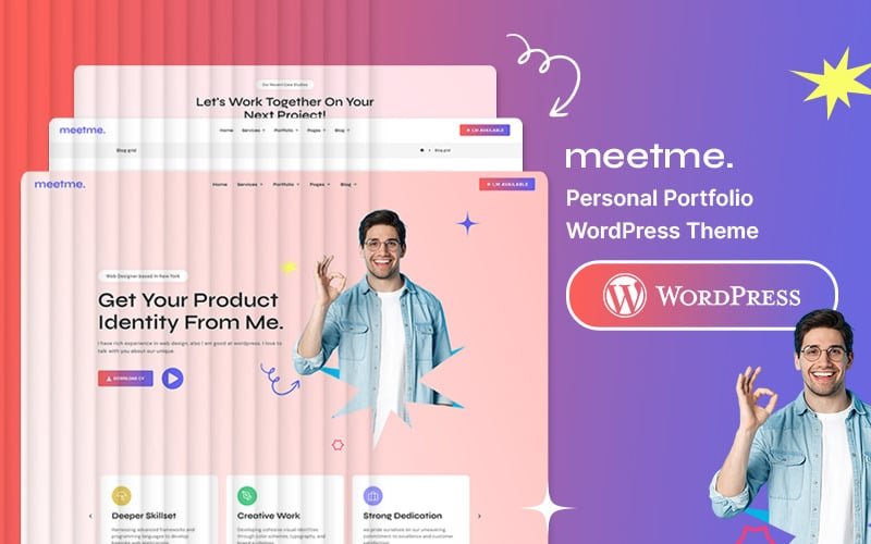 MeetMe - Personal Portfolio Wordpress Theme