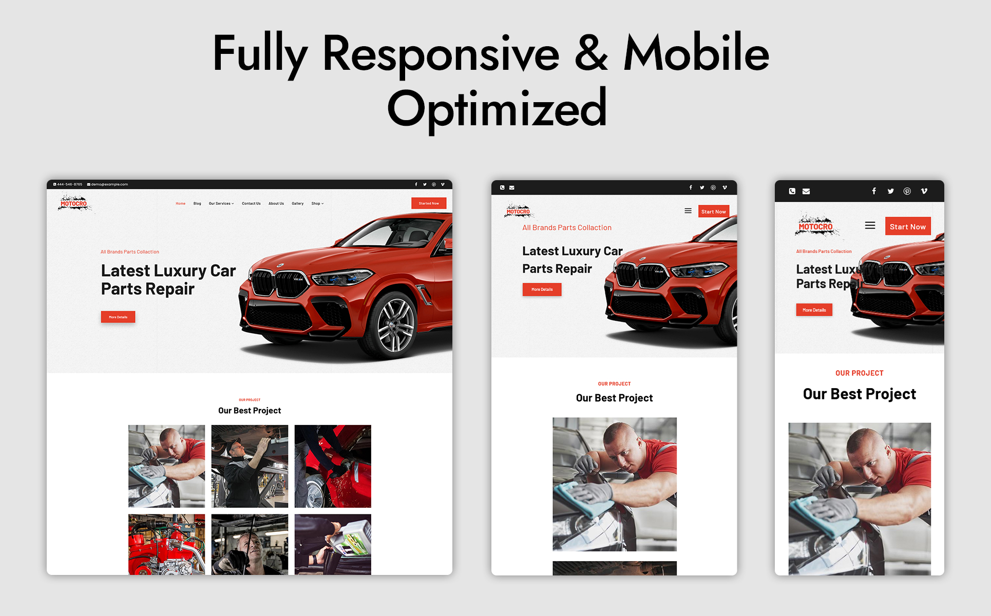 Motocro - Car Services and Auto Mechanic WordPress Theme