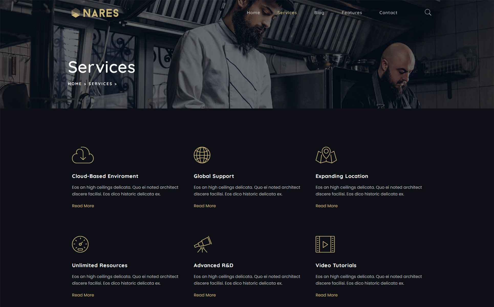 Nares - Multipurpose Business Services with WordPress Elementor Theme