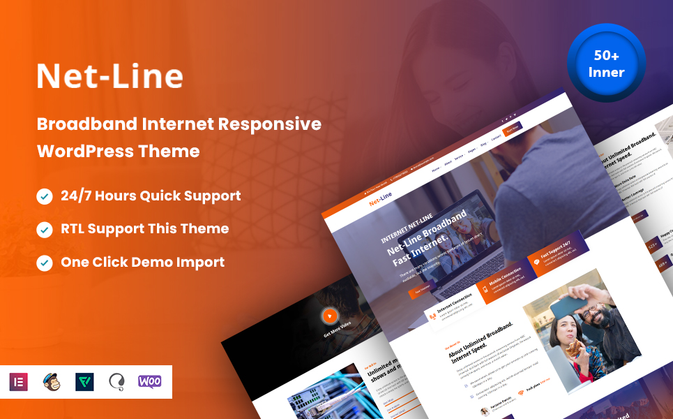Netline - Broadband Internet Responsive WordPress Theme