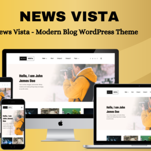 News Vista - Modern Blog Elementor WordPress Theme