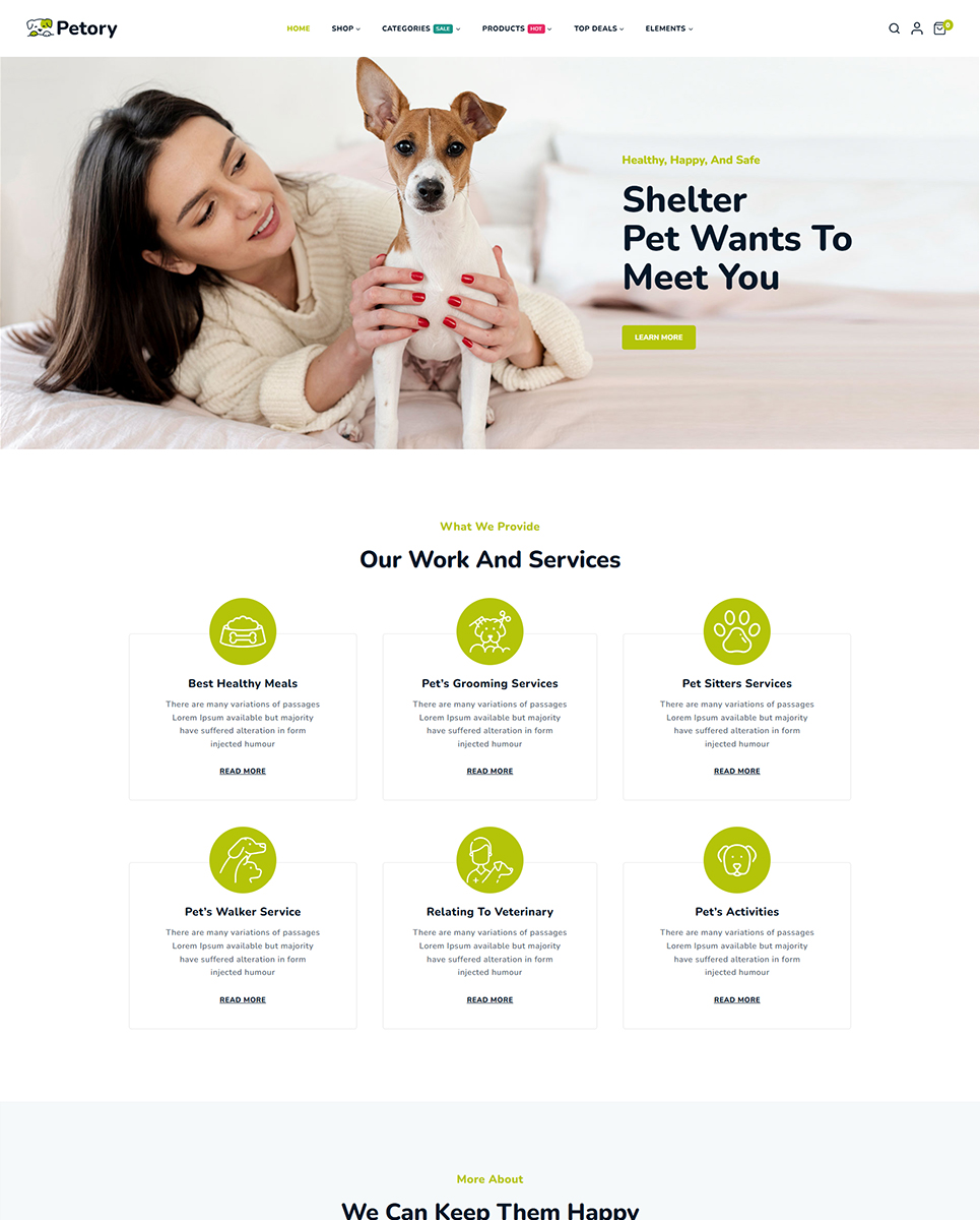 Petory - Pet Care & Pet Shop Elementor Wordpress Responsive Theme
