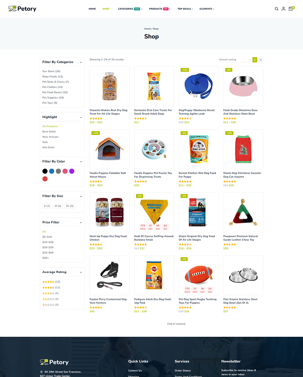 Petory - Pet Care & Pet Shop Elementor Wordpress Responsive Theme