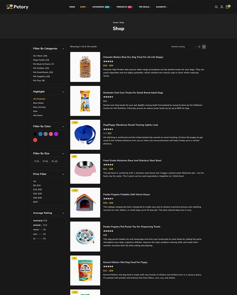 Petory - Pet Care & Pet Shop Elementor Wordpress Responsive Theme