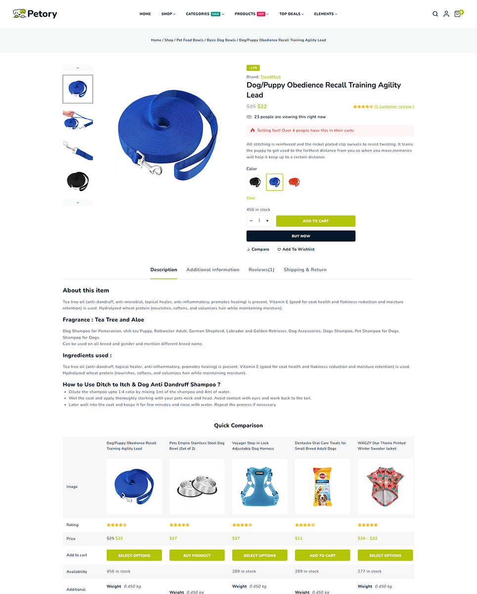 Petory - Pet Care & Pet Shop Elementor Wordpress Responsive Theme