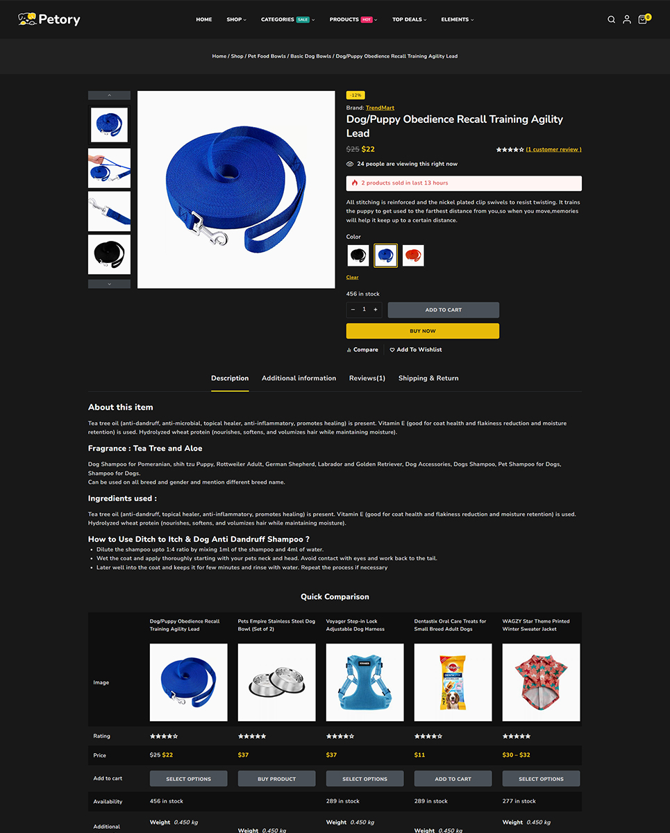 Petory - Pet Care & Pet Shop Elementor Wordpress Responsive Theme