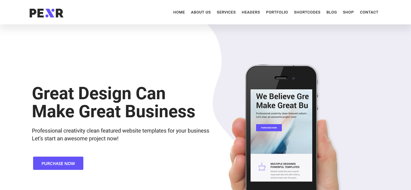 Pexr – MultiPurpose Responsive WordPress Theme