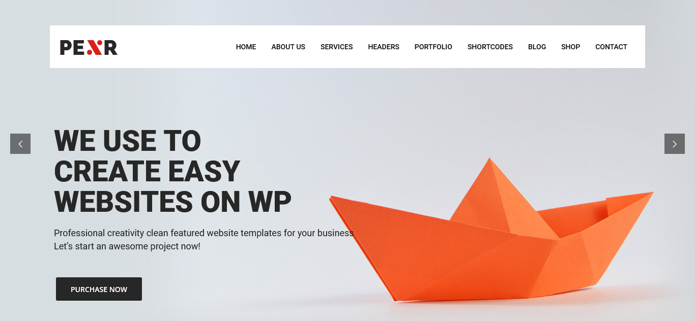 Pexr – MultiPurpose Responsive WordPress Theme