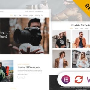 Photoxel - Photographer Personal Portfolio Elementor WordPress Responsive Theme