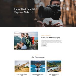 Photoxel - Photographer Personal Portfolio Elementor WordPress Responsive Theme