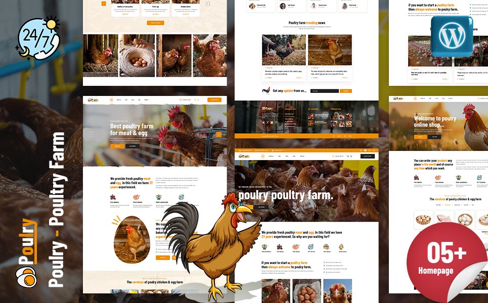 Poulry - Poultry Farm Elementor WordPress Theme