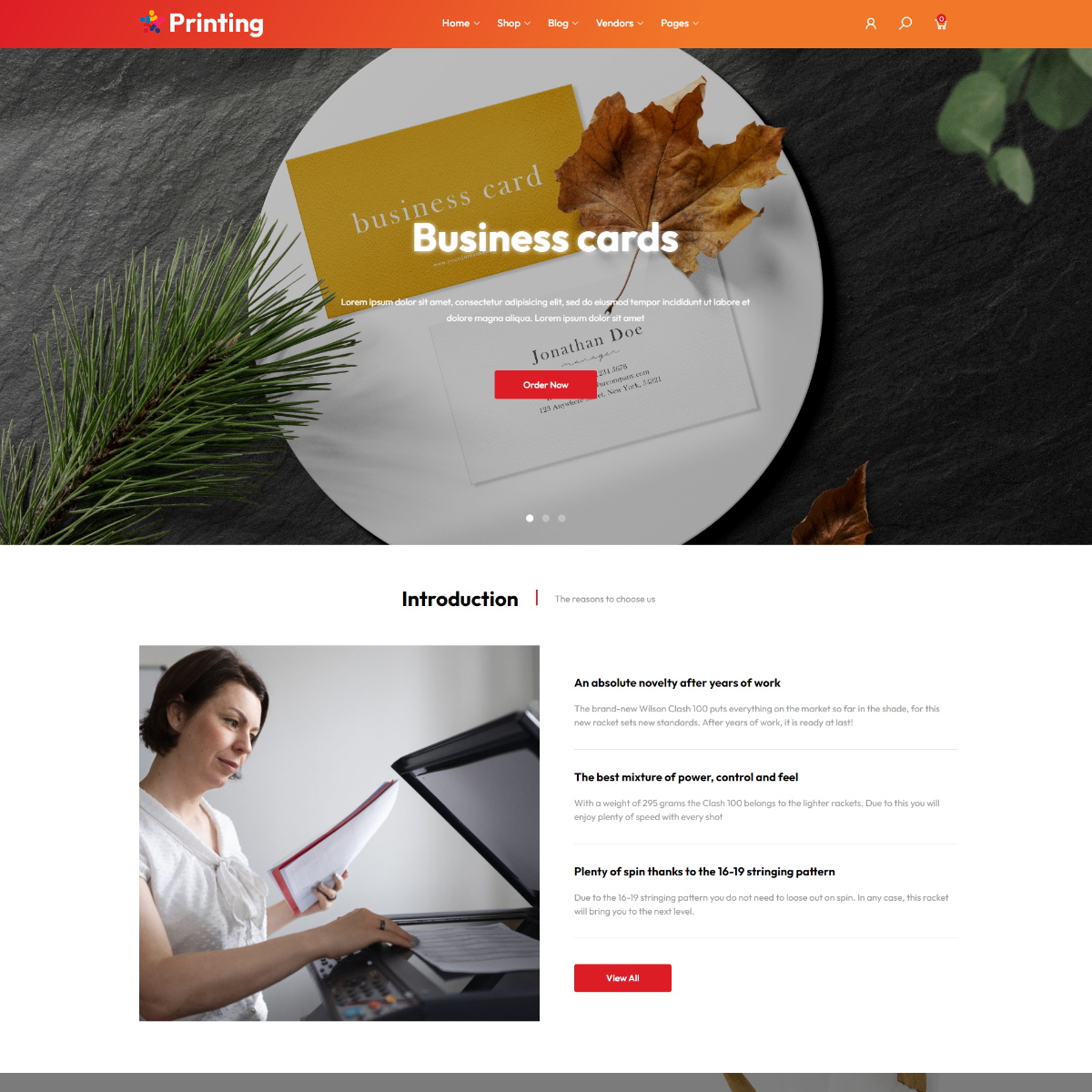 Printing – Elementor Print Shop WordPress Theme