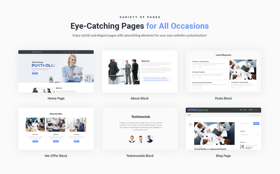 Prospectus - Advertising Portfolio WordPress Theme