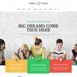 Rainbow Colleges - E-Course WordPress Theme