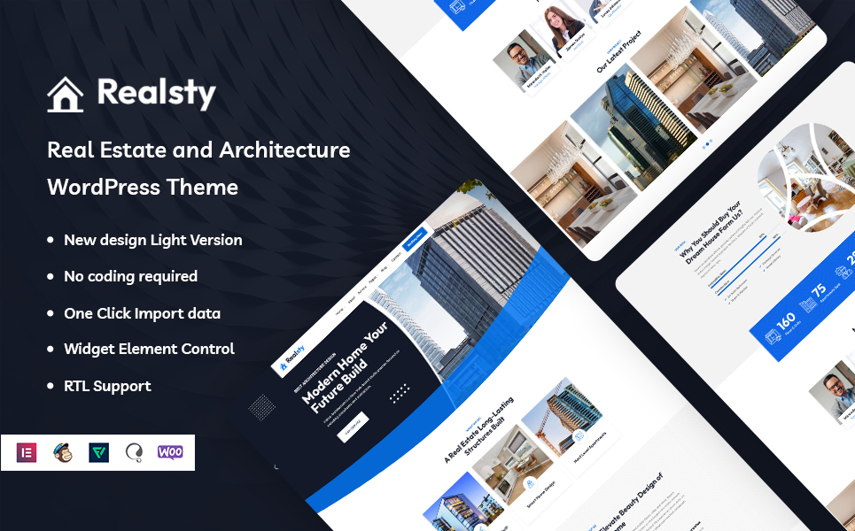 Realsty - Real Estate and Architecture WordPress Theme