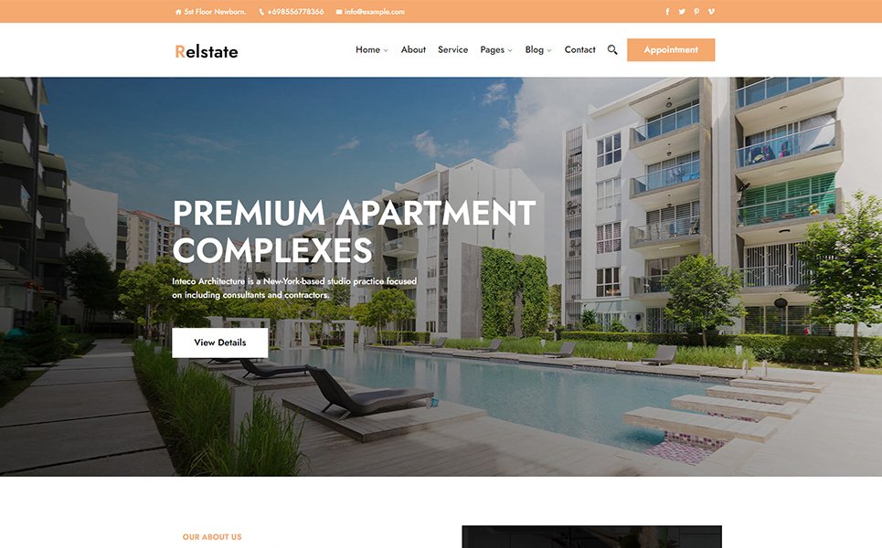 Relstate - Realestate Responsive WordPress Theme