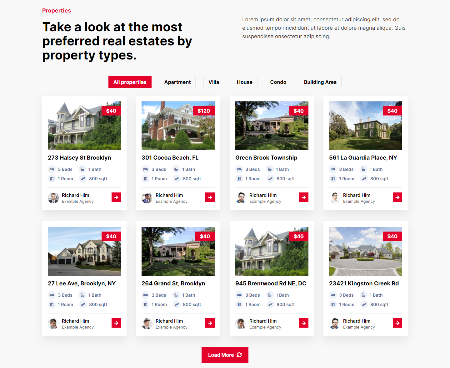 Residential Real Estate WordPress Theme