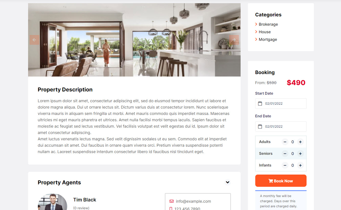 Residential Real Estate WordPress Theme