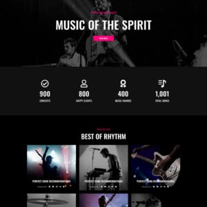 Rhythm - Music and Band WordPress Elementor Theme