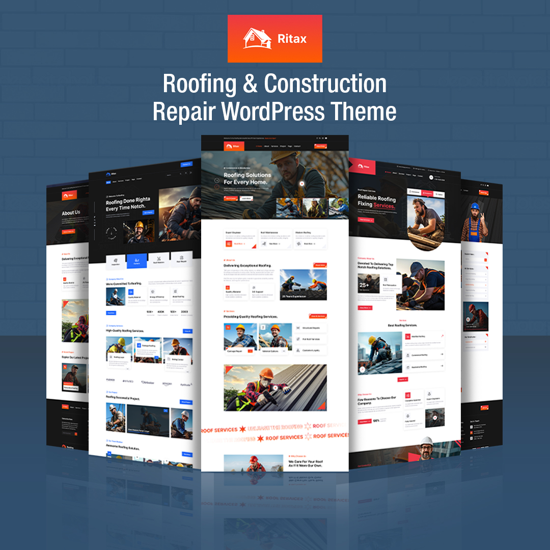 Ritax - Roofing & Construction Repair WordPress Theme