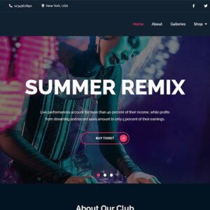 Rock Studio Pro - Unique and Modern Music WordPress Theme