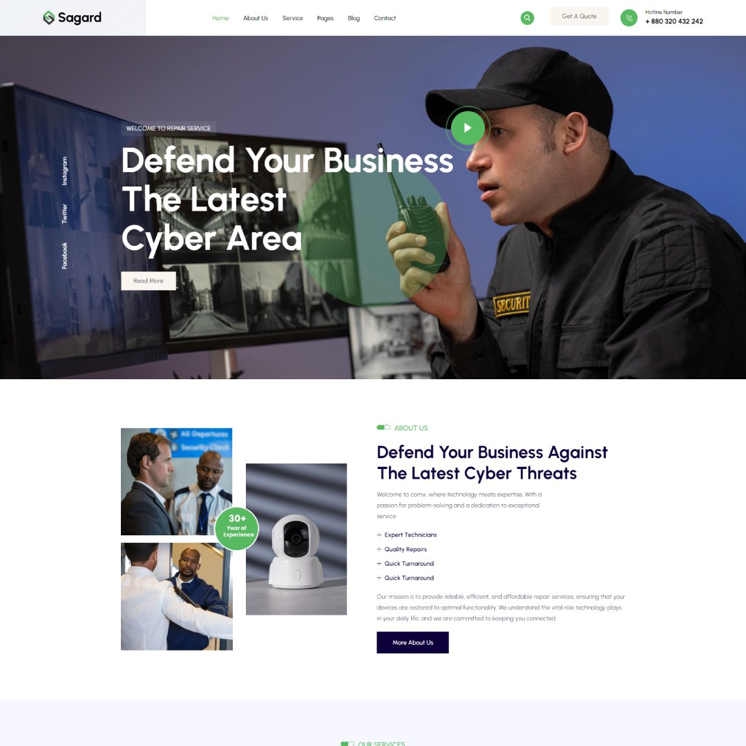 Sagard - CCTV & Security Wordpress Theme