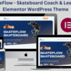 SkateFlow - Skateboard Coach & Lessons Elementor WordPress Theme