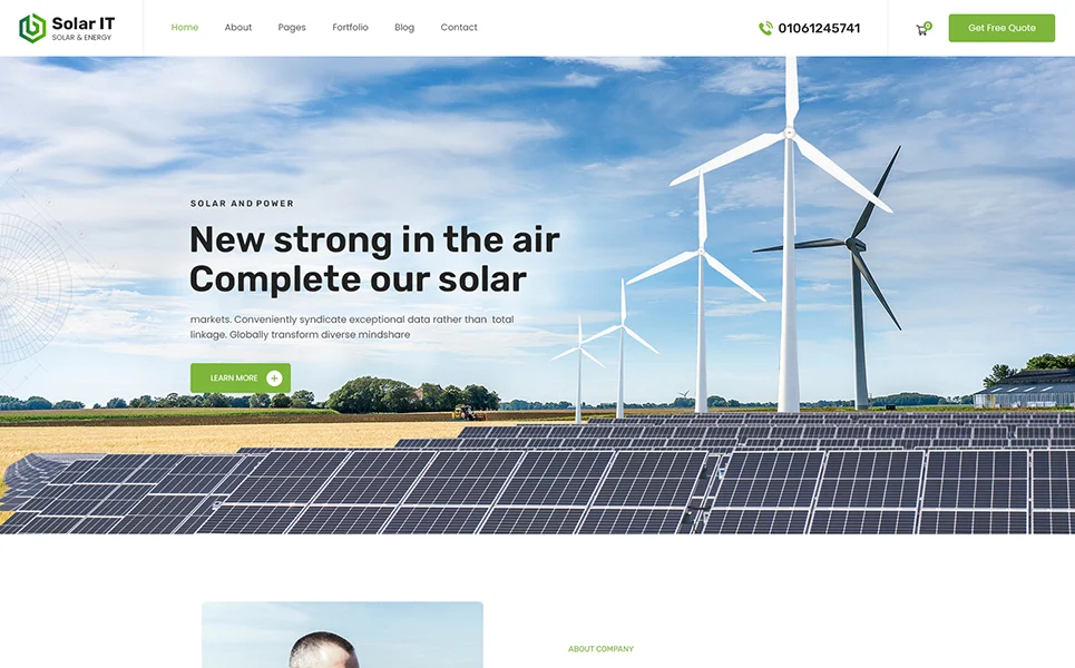 Solar-IT – Solar & Renewable Energy WordPress Theme