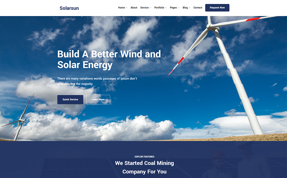 Solarsun - Solar Energy WordPress Theme