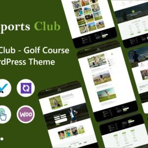 Sports Club - Golf Course and Club Elementor WordPress Theme
